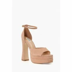 Alternative view of Dune London Mega Platform Block Heel Brown Sandals