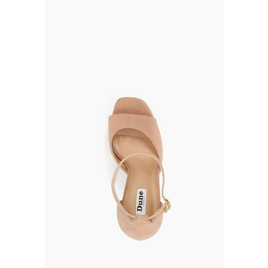 Dune London Mega Platform Block Heel Brown Sandals 6 Dune London Mega Platform Block Heel Brown Sandals - Image 4