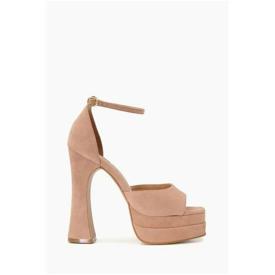 Dune London Mega Platform Block Heel Brown Sandals 8 Dune London Mega Platform Block Heel Brown Sandals - Image 6