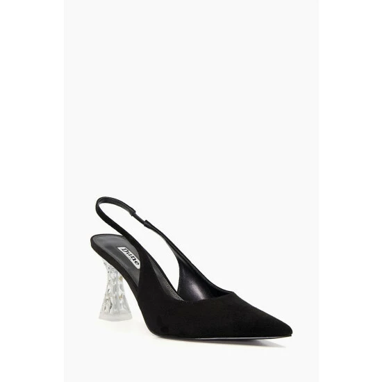 Dune London Carnation Perspex Crystal Black Heels 4 Dune London Carnation Perspex Crystal Black Heels - Image 2