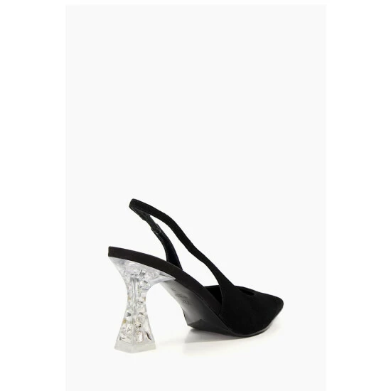 Dune London Carnation Perspex Crystal Black Heels 5 Dune London Carnation Perspex Crystal Black Heels - Image 3
