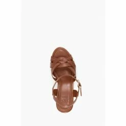 Dune London Brown Koral Lattice Cork Wedges -Dune London Sales unnamed file 3127