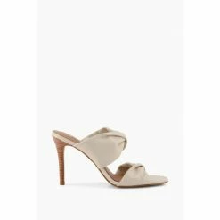 Dune London Natural Mettle Double Twist Strap Sandals