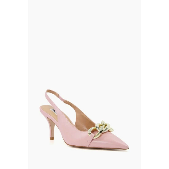 Dune London Pink Canary Chain Open Court Sandal 5 Dune London Pink Canary Chain Open Court Sandal - Image 3