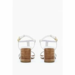 Dune London White Just Hardware Detail Block Sandals -Dune London Sales unnamed file 3157