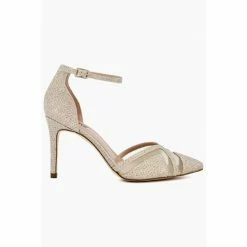 Alternative view of Dune London Metallic Diane Embellished Court Heel Shoes