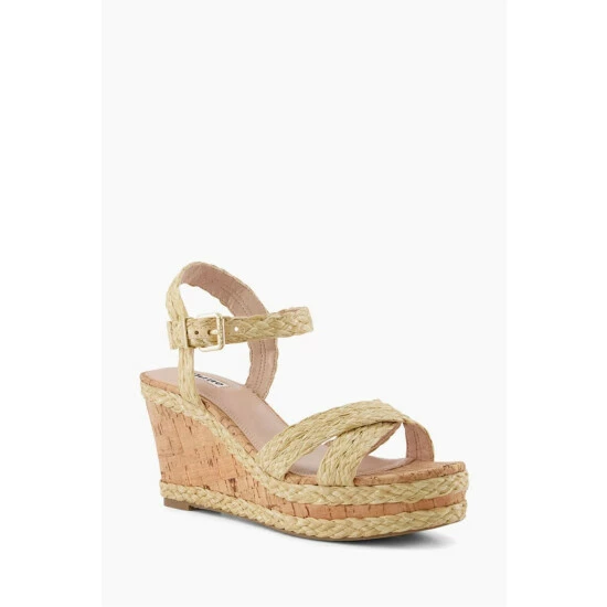 Dune London Natural Kelisa Braided Upper Sandals 4 Dune London Natural Kelisa Braided Upper Sandals - Image 2