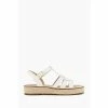 Dune London White Latch Espadrille Sole Sandals -Dune London Sales unnamed file 3165