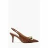 Dune London Brown Canary Chain Open Court Sandal -Dune London Sales unnamed file 3177