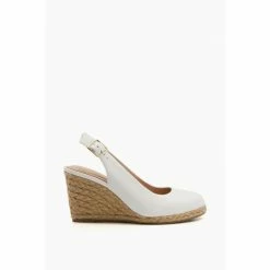 Dune London Wide Fit Coda Jute Wedge Open Courts