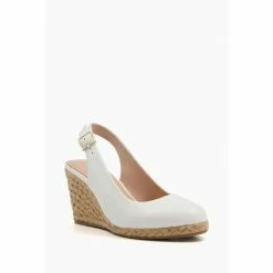 Alternative view of Dune London Wide Fit Coda Jute Wedge Open Courts
