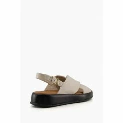 Alternative view of Dune London Natural Latest Cross Strap Soft Volume Sandals