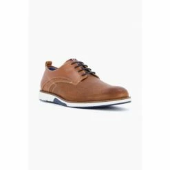 Dune London Brown Balad Punched Plain Wedge Gibson Shoes -Dune London Sales unnamed file 322