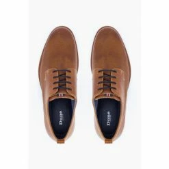 Dune London Brown Balad Punched Plain Wedge Gibson Shoes -Dune London Sales unnamed file 324