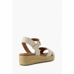 Dune London Womens White Wf Linnie Cross Strap Flatform -Dune London Sales unnamed file 3241