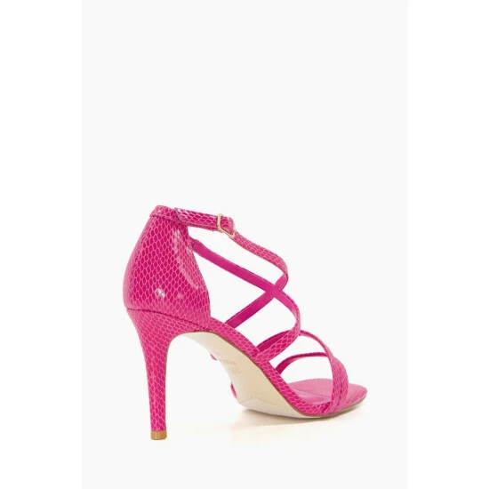 Dune London Pink Musical Square Toe High Heel Sandals 5 Dune London Pink Musical Square Toe High Heel Sandals - Image 3