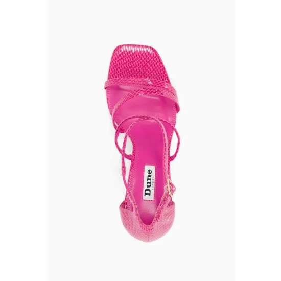 Dune London Pink Musical Square Toe High Heel Sandals 6 Dune London Pink Musical Square Toe High Heel Sandals - Image 4