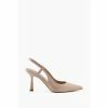 Dune London Natural Cabanna Oval Sprayed Heel Slippers -Dune London Sales unnamed file 3255