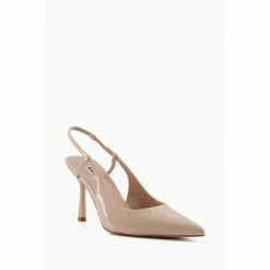 Alternative view of Dune London Natural Cabanna Oval Sprayed Heel Slippers
