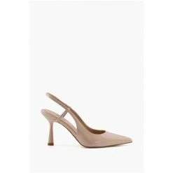 Dune London Natural Cabanna Oval Sprayed Heel Slippers -Dune London Sales unnamed file 3260