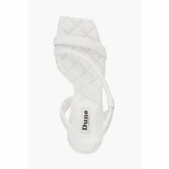 Dune London White Marbled Square Toe Heeled Slingback Sandals -Dune London Sales unnamed file 3263