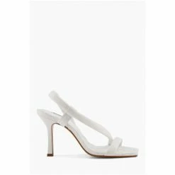 Dune London White Marbled Square Toe Heeled Slingback Sandals -Dune London Sales unnamed file 3265