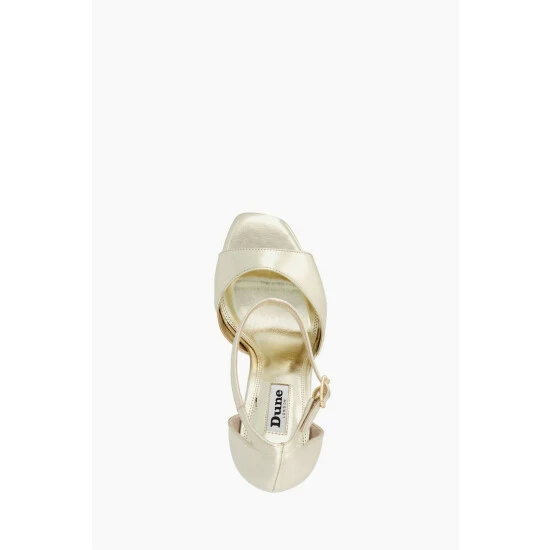 Dune London Natural Metalic Misties 2 Part Barely There Sandals 6 Dune London Natural Metalic Misties 2 Part Barely There Sandals - Image 4