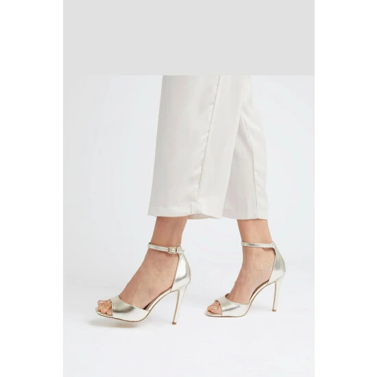 Dune London Natural Metalic Misties 2 Part Barely There Sandals 7 Dune London Natural Metalic Misties 2 Part Barely There Sandals - Image 5