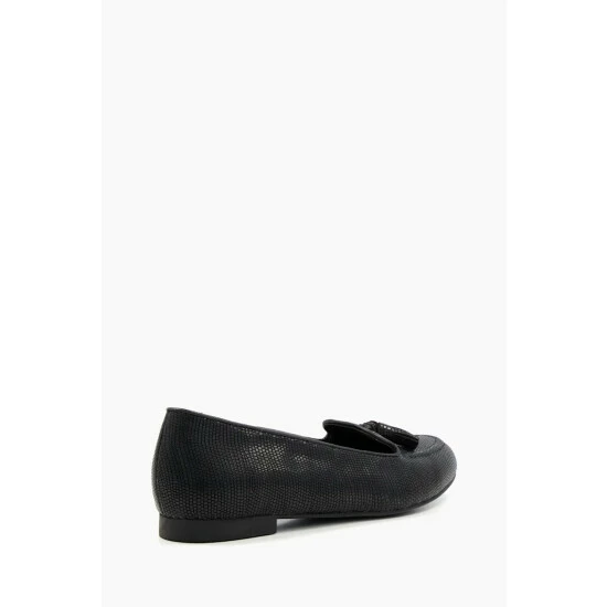 Dune London Black Gallerie Almond Toe Tassel Loafers 5 Dune London Black Gallerie Almond Toe Tassel Loafers - Image 3