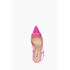 Dune London Pink Click Snaffle Point Slingback Sandals -Dune London Sales unnamed file 3293