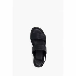 Dune London Black Laude Cushion Comfort Flat Sandals -Dune London Sales unnamed file 3306