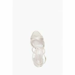 Dune London Maribel White Satin Cross Strap Shoes -Dune London Sales unnamed file 3314