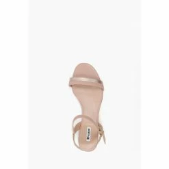 Dune London Pink Loyalty Stacked Low Block Sandals -Dune London Sales unnamed file 3324