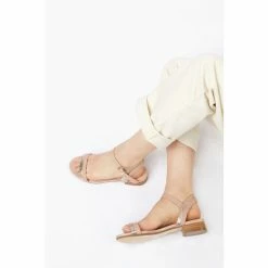 Dune London Pink Loyalty Stacked Low Block Sandals -Dune London Sales unnamed file 3325