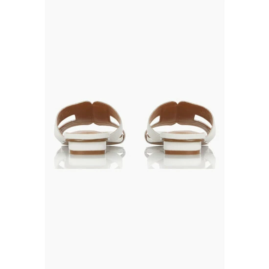 Dune London White Loupe Smart Slider Sandals 6 Dune London White Loupe Smart Slider Sandals - Image 4