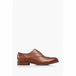 Dune London Brown Pollodium Wide Fit Smart Heavy Brogue Shoes -Dune London Sales unnamed file 334
