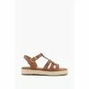 Dune London Brown Latch Espadrille Sole Sandals -Dune London Sales unnamed file 3359