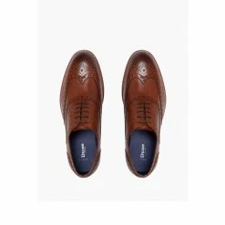 Dune London Brown Pollodium Wide Fit Smart Heavy Brogue Shoes -Dune London Sales unnamed file 336