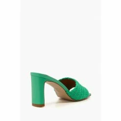 Dune London Green March Set Back Heel Mules -Dune London Sales unnamed file 3367