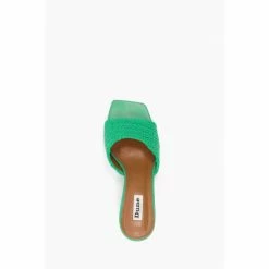 Dune London Green March Set Back Heel Mules -Dune London Sales unnamed file 3368