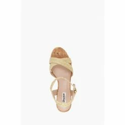 Dune London Natural Kelisa Braided Upper High Wedge Heel Sandals -Dune London Sales unnamed file 3380