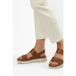 Dune London Brown Location Padded Flatform Sandals -Dune London Sales unnamed file 3399