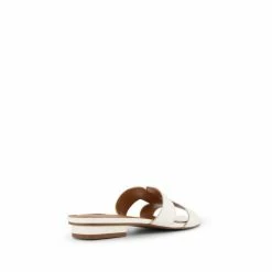 Alternative view of Dune London White WF Loupe Wide Fit Smart Slider Sandals