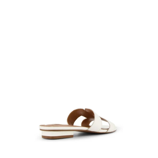 Dune London White WF Loupe Wide Fit Smart Slider Sandals 4 Dune London White WF Loupe Wide Fit Smart Slider Sandals - Image 2