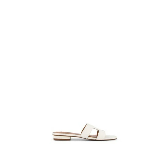 Dune London White WF Loupe Wide Fit Smart Slider Sandals 8 Dune London White WF Loupe Wide Fit Smart Slider Sandals - Image 6