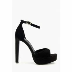 Dune London Black Mascot Part Platform Sandal