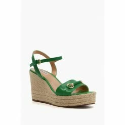 Alternative view of Dune London Green Kai Snaffle Wedges