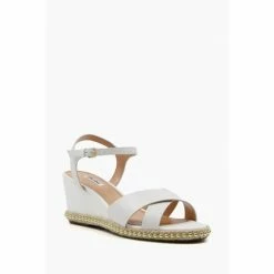Alternative view of Dune London White Keelie Mini Wedge Sandals