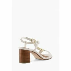 Dune London Womens White Wf Just Hardware Detail Block Heels -Dune London Sales unnamed file 3440