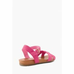 Dune London Pink Landie Cross Strap Comfort Flip Flops -Dune London Sales unnamed file 3445